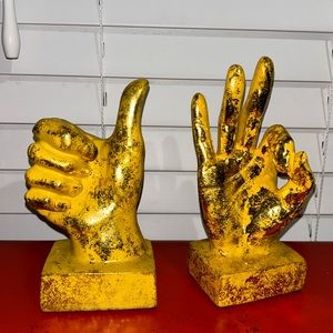 Gold Thumbs Up & OK Tabletop‎ Figurine or you can hang and decorate